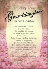 NEW To A Special Granddaughter