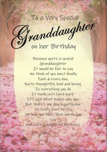 New special granddaughter - to, a