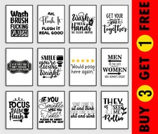 Bathroom Print Minimalist Wall