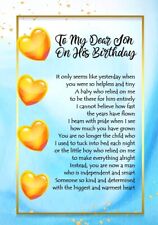 NEW DESIGN To MY Dear Son On